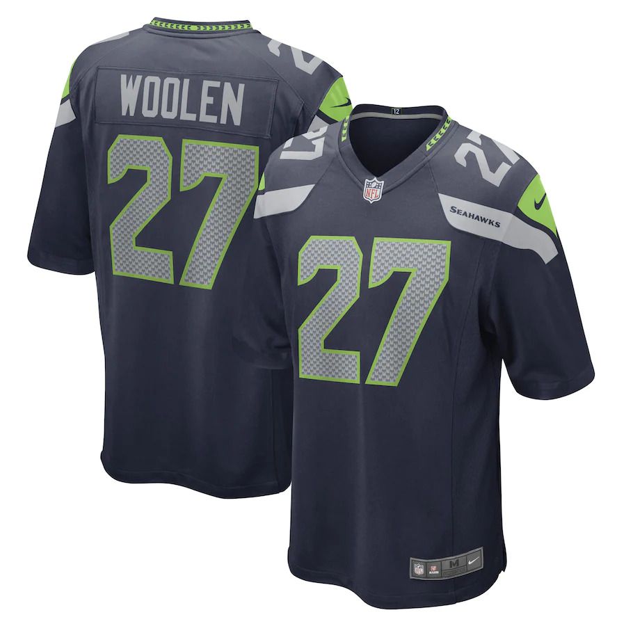 Men Seattle Seahawks #27 Tariq Woolen Nike College Navy Game Player NFL Jersey->seattle seahawks->NFL Jersey